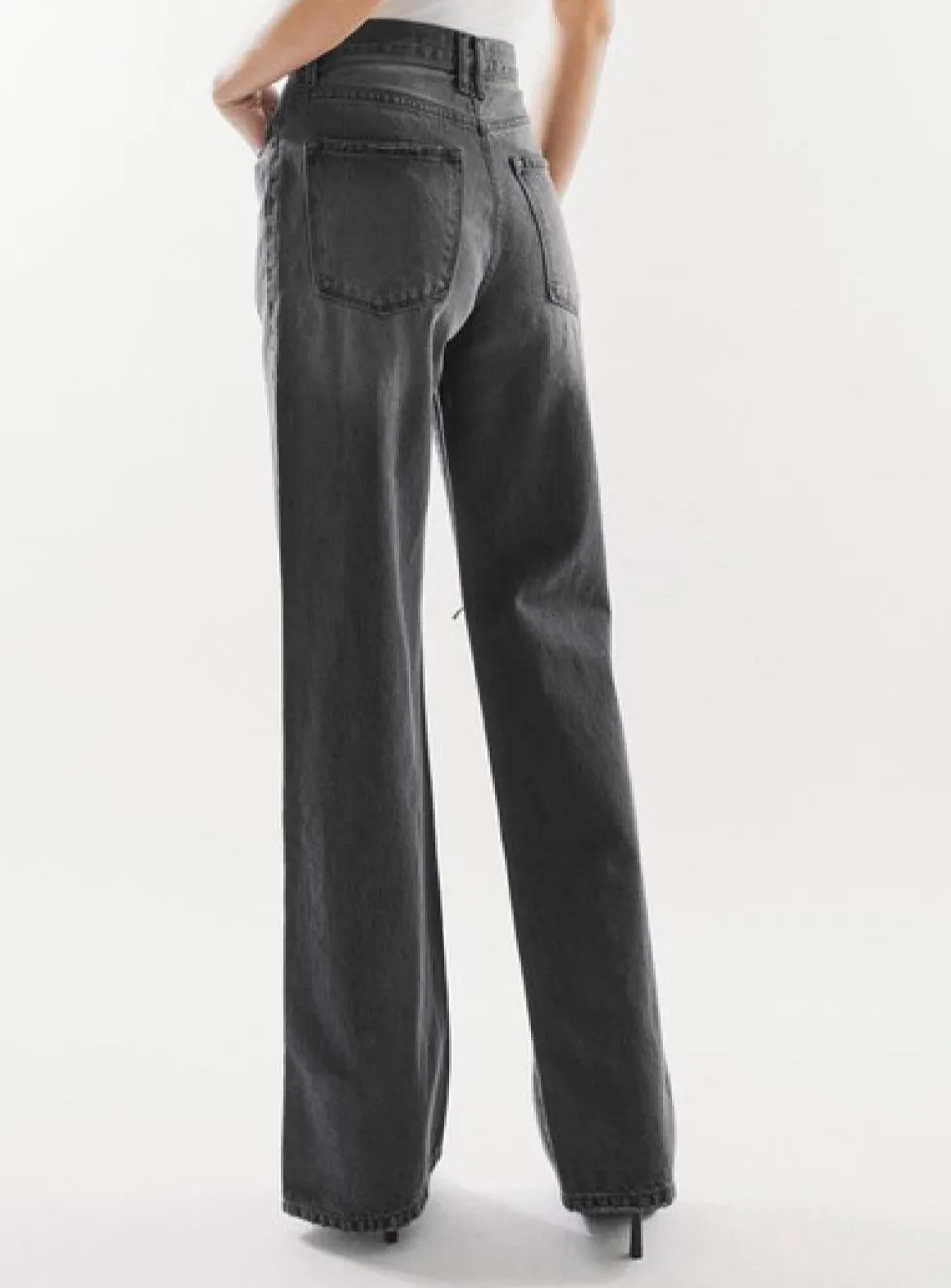 Simone High Waist Distressed Knee Jeans