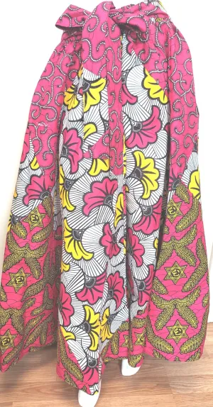 Skirt-2pc Long African Print