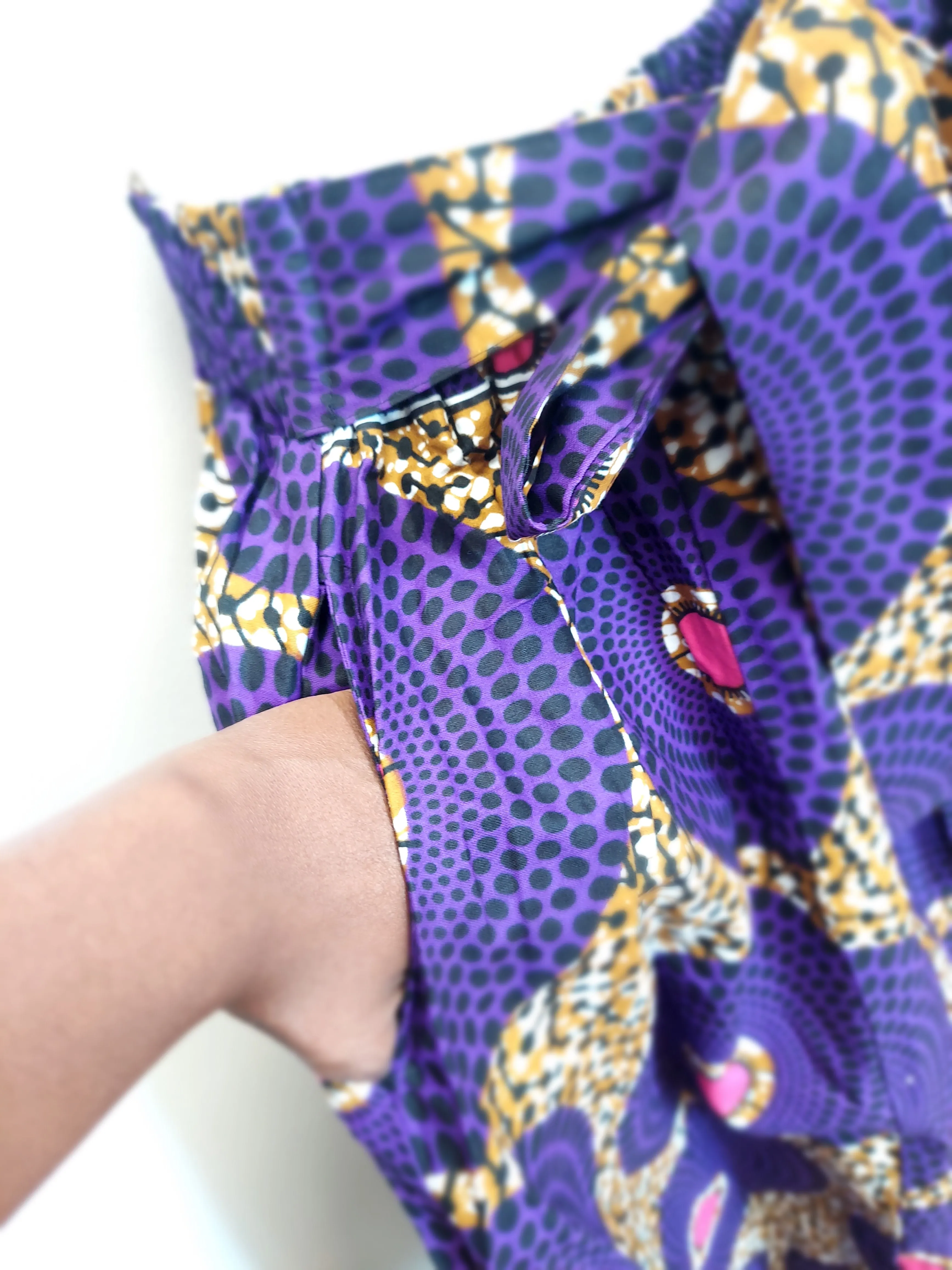 Skirt-2pc Long African Print