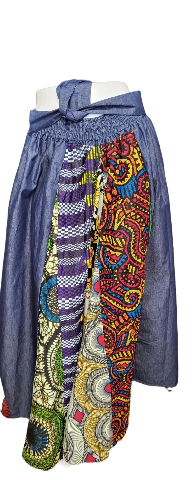 Skirt-2pc Long African Print