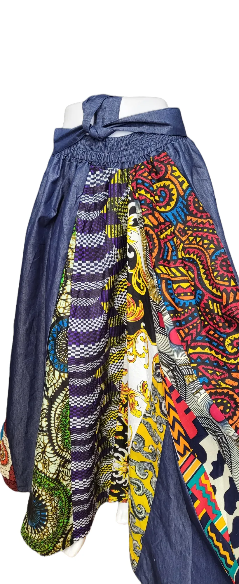 Skirt-2pc Long African Print