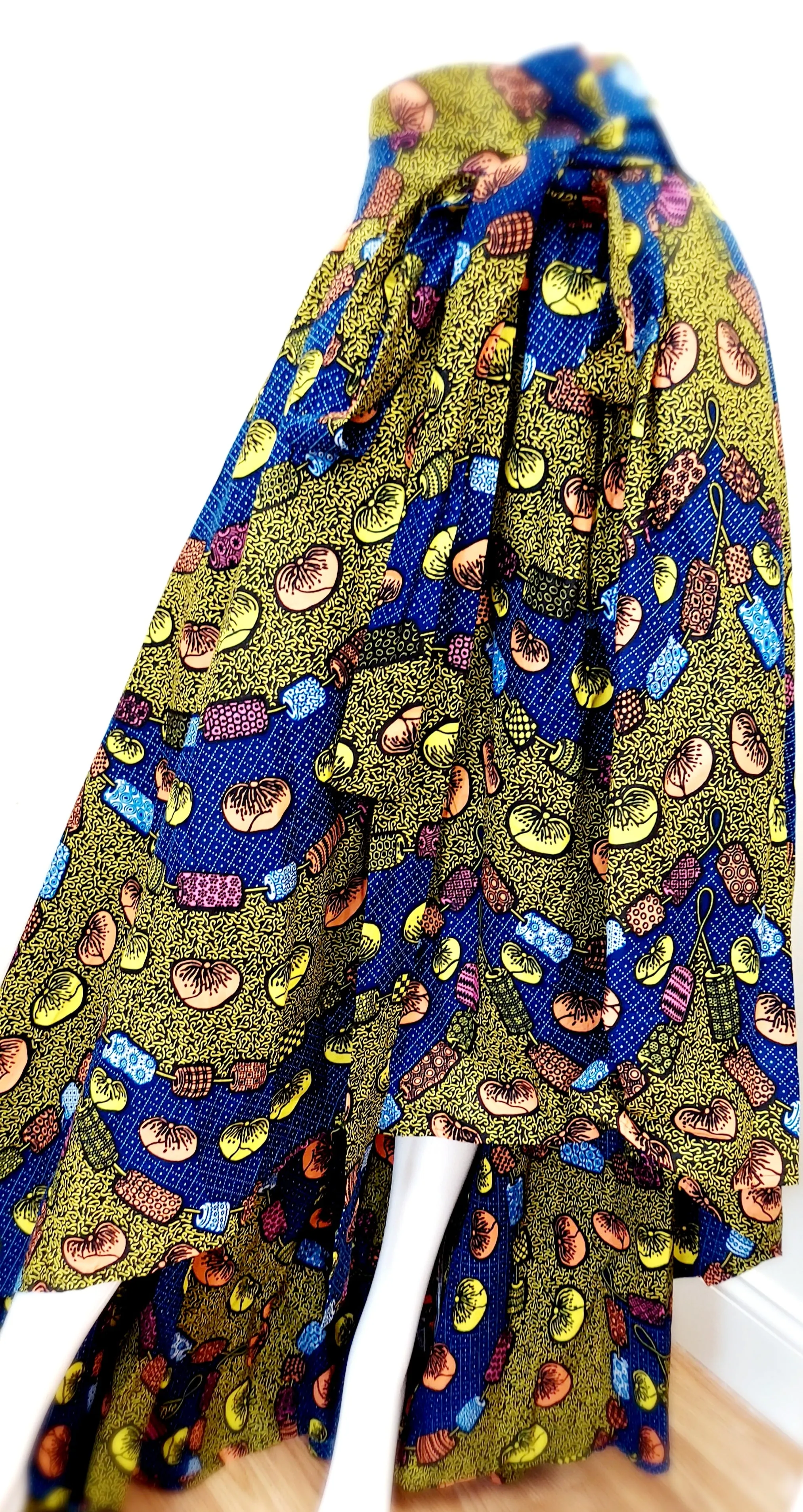 Skirt High-Low African Print