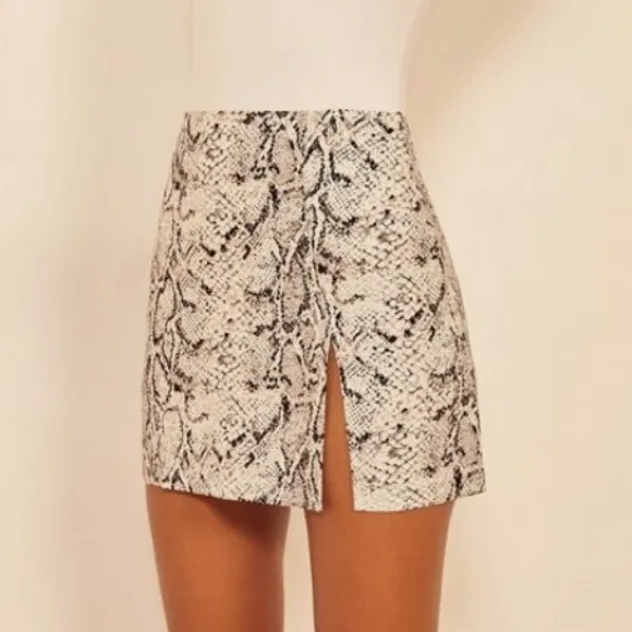 Snake Print Women's Skirt