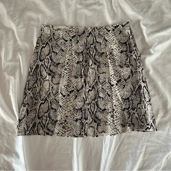 Snake Print Women's Skirt