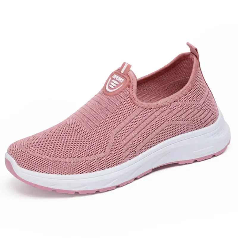 Sneaker Loafers - Tennis Femimino Ladies Slip-On, Breathable Sports Shoes, Designer Barefoot Ballet Flats for Women