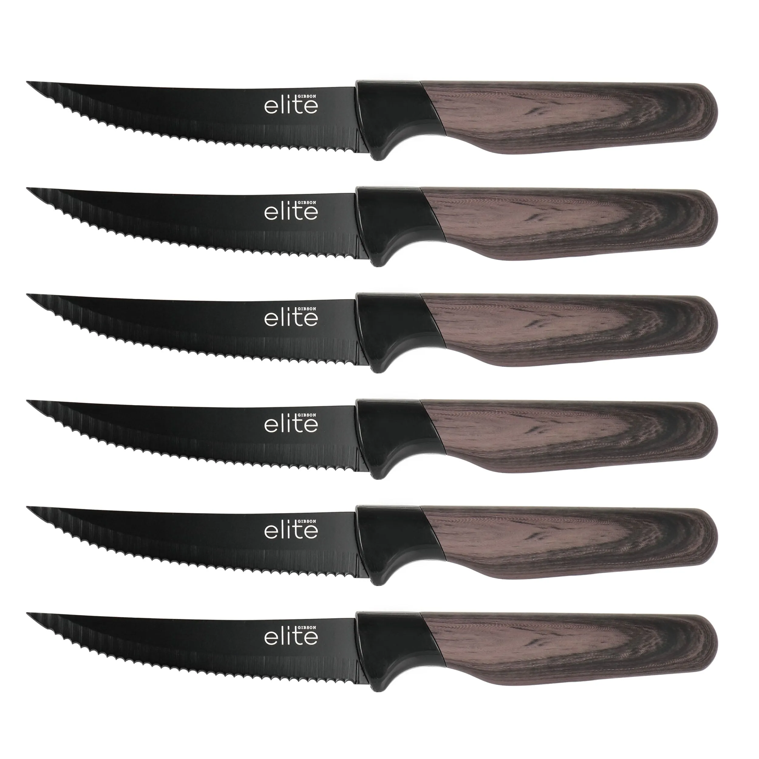 Soho Lounge 13 Piece Cutlery Set with Acrylic Knife Stand in Brown