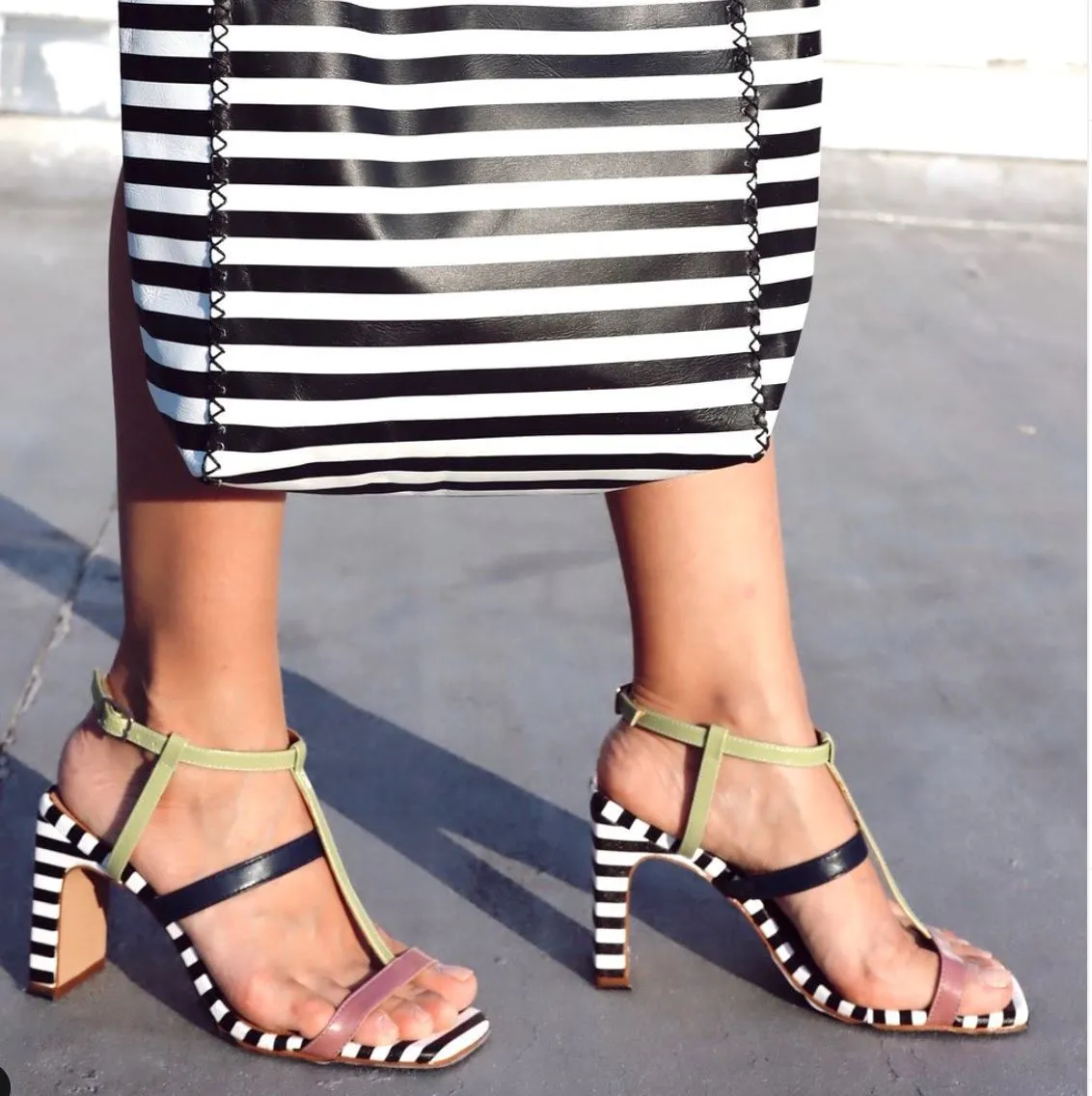 South Carolina - High Block Heel Sandal