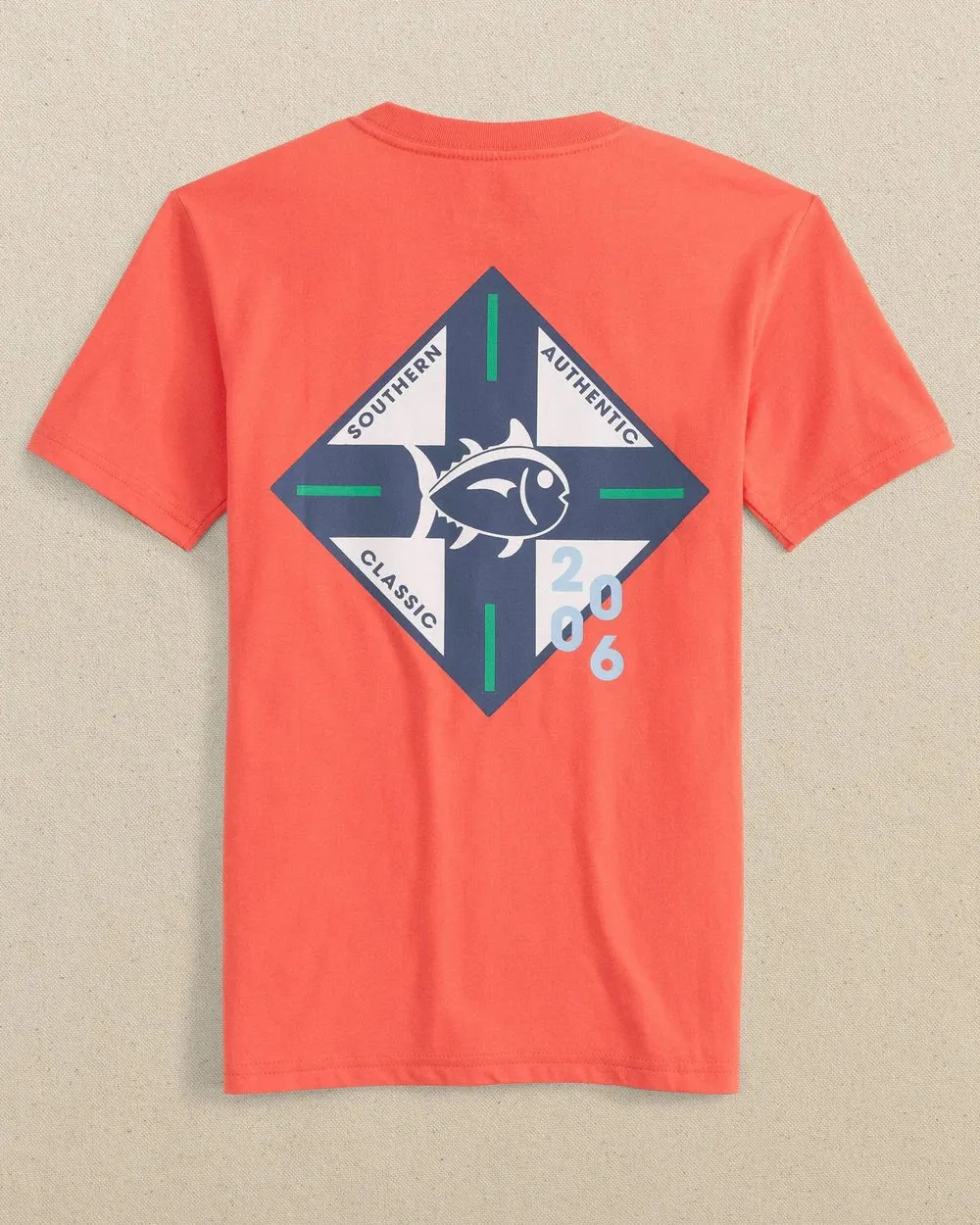 Southern Tide Kids Skipjack Crossing Short Sleeve T-Shirt