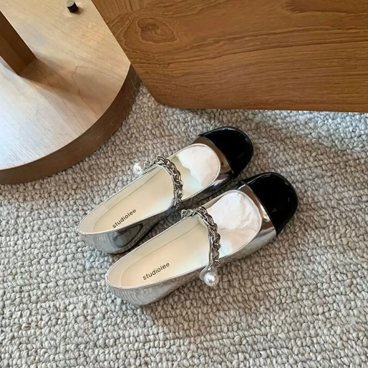 Square Toe Flats Loafers