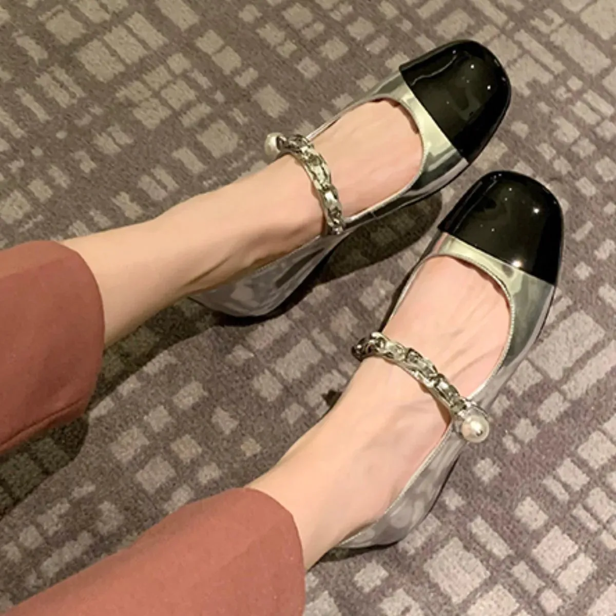 Square Toe Flats Loafers