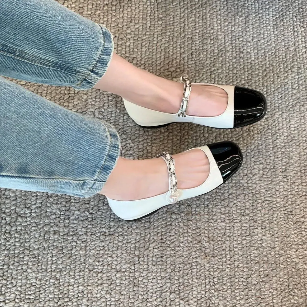 Square Toe Flats Loafers