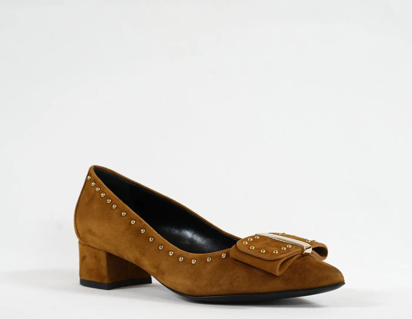 Stefano Stefani Women's Cognac Bow Suede Shoe 7263 40% off
