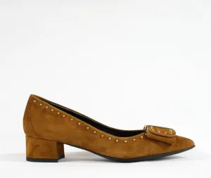 Stefano Stefani Women's Cognac Bow Suede Shoe 7263 40% off