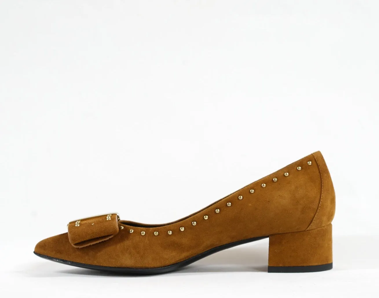 Stefano Stefani Women's Cognac Bow Suede Shoe 7263 40% off