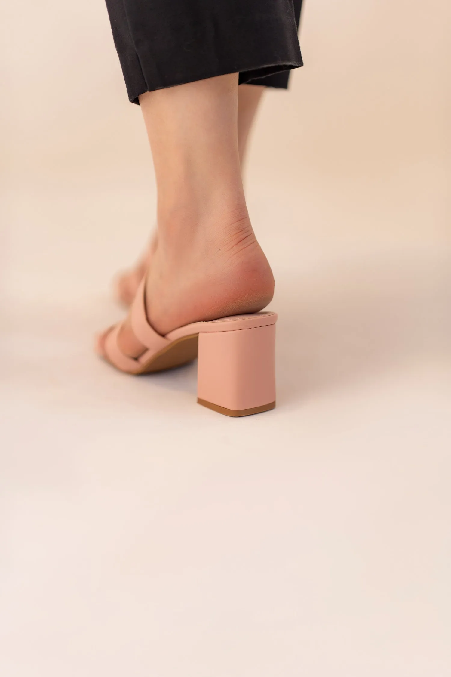 Strappy Block Heels