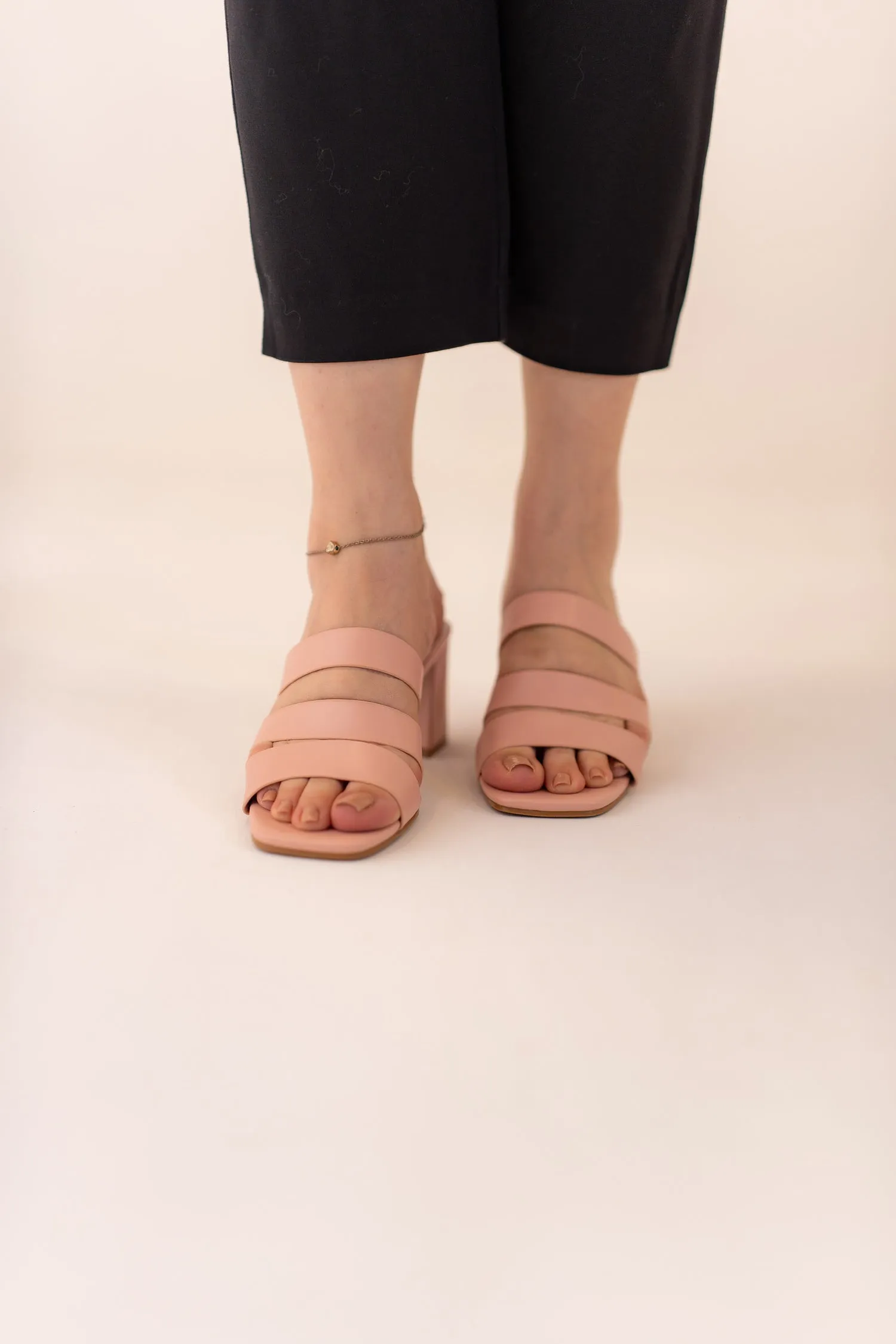 Strappy Block Heels