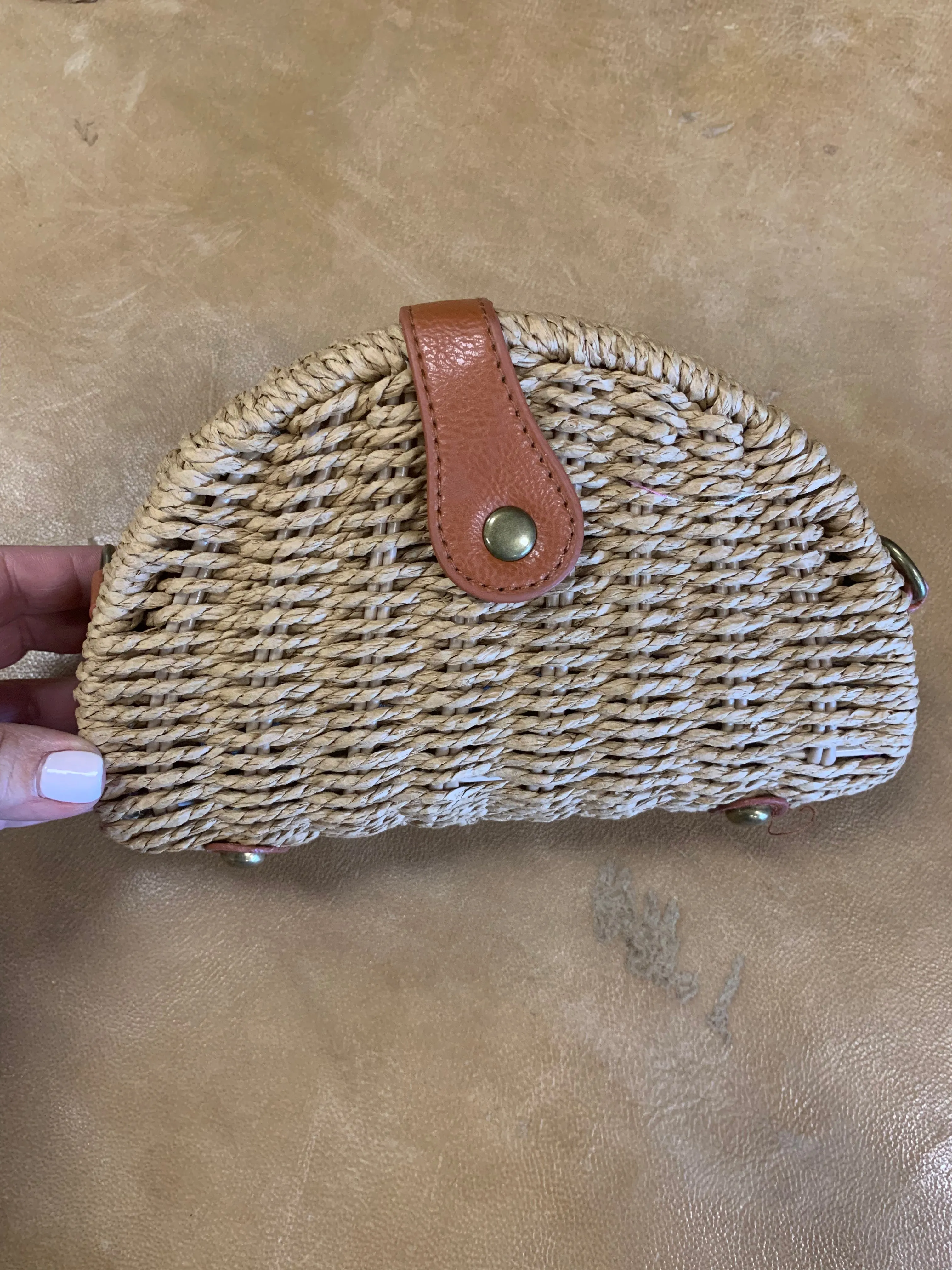 Straw Crossbody Bag