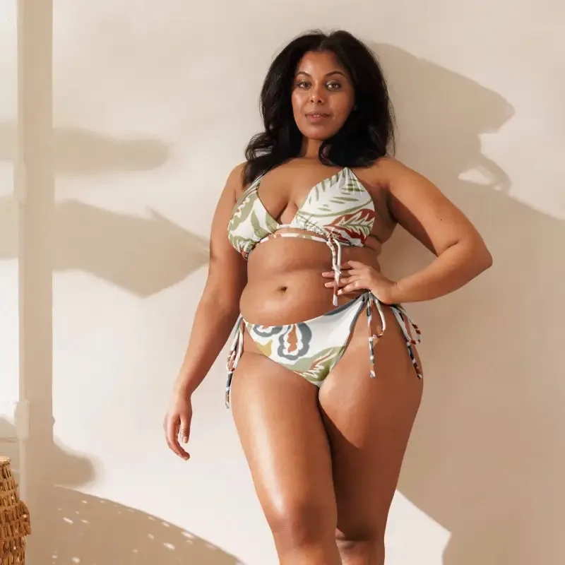 String Bikini Swimwear Set