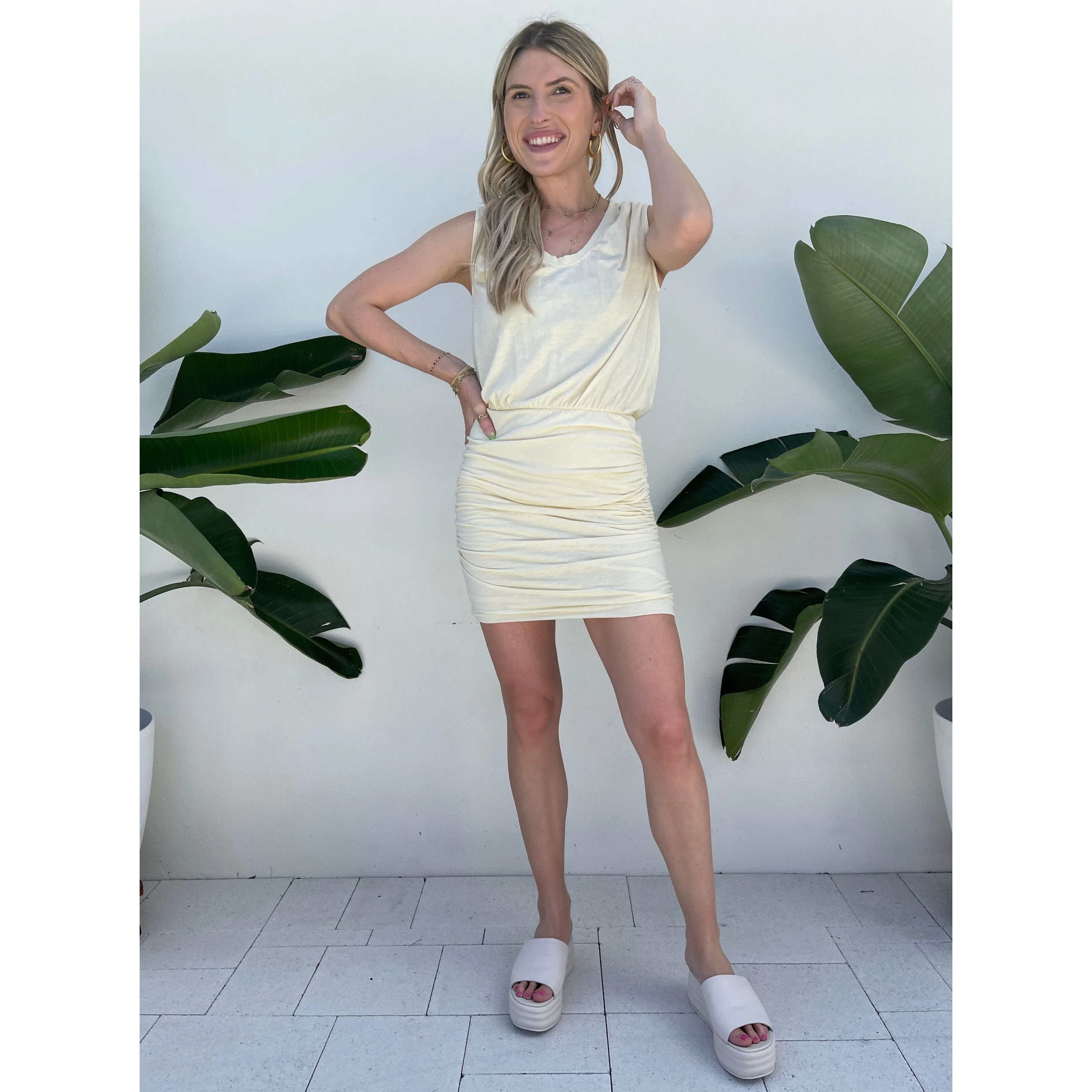 Sundry Pleated Dress
