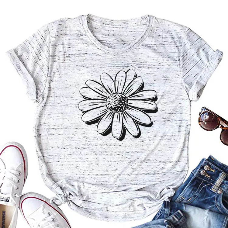 Sunflower Petals Graphic Print Tee