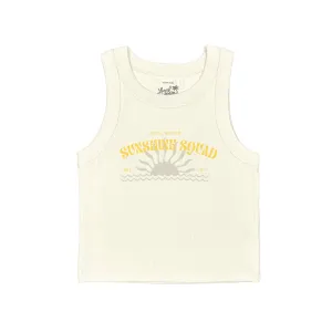 SUNSHINE SQUAD RIB CROP TANK TOP