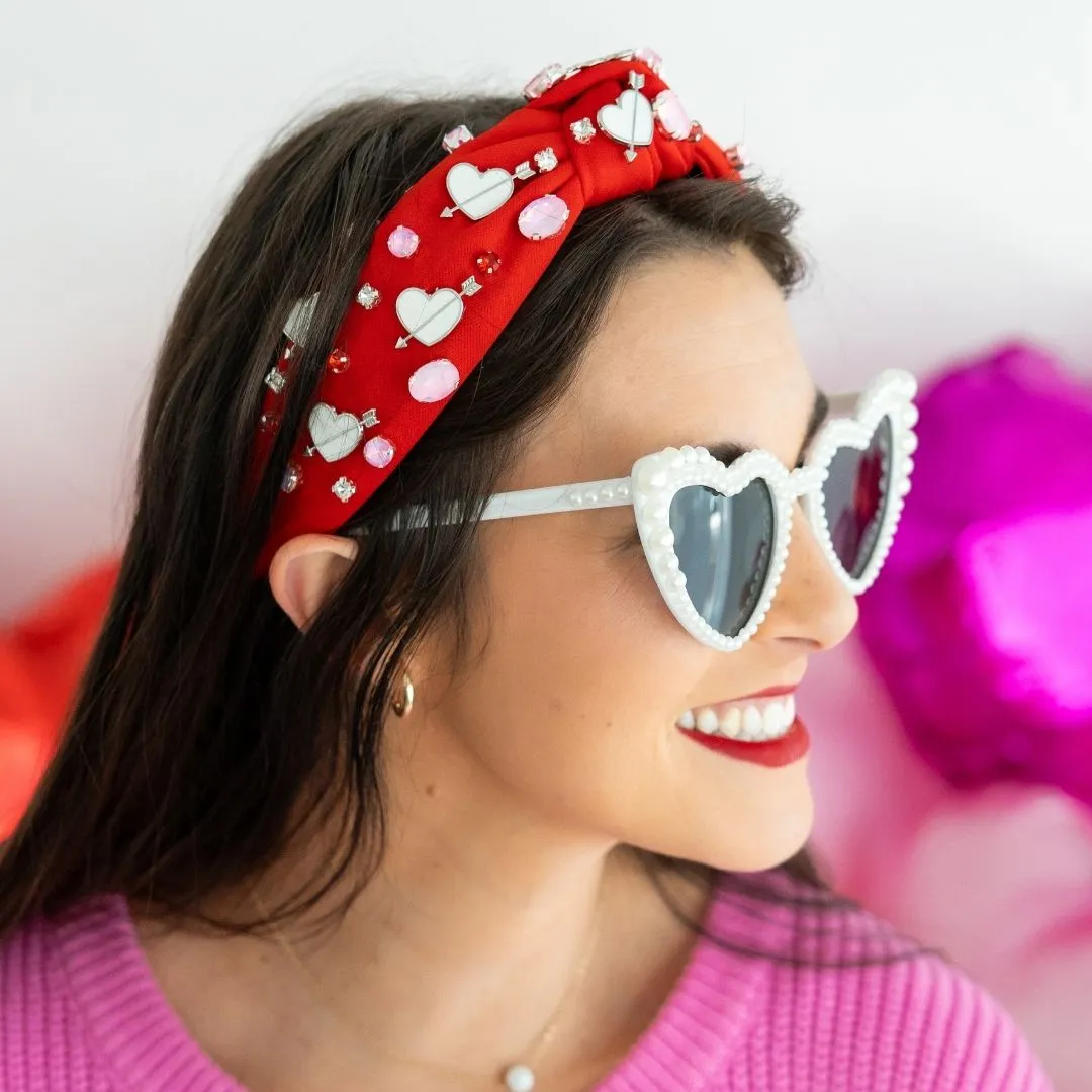 Sweet Wink Valentine's Day Gemstone Headband - Women's