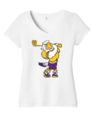 Swinging Eagle Ladies V Neck Tee - JGB24