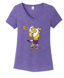 Swinging Eagle Ladies V Neck Tee - JGB24
