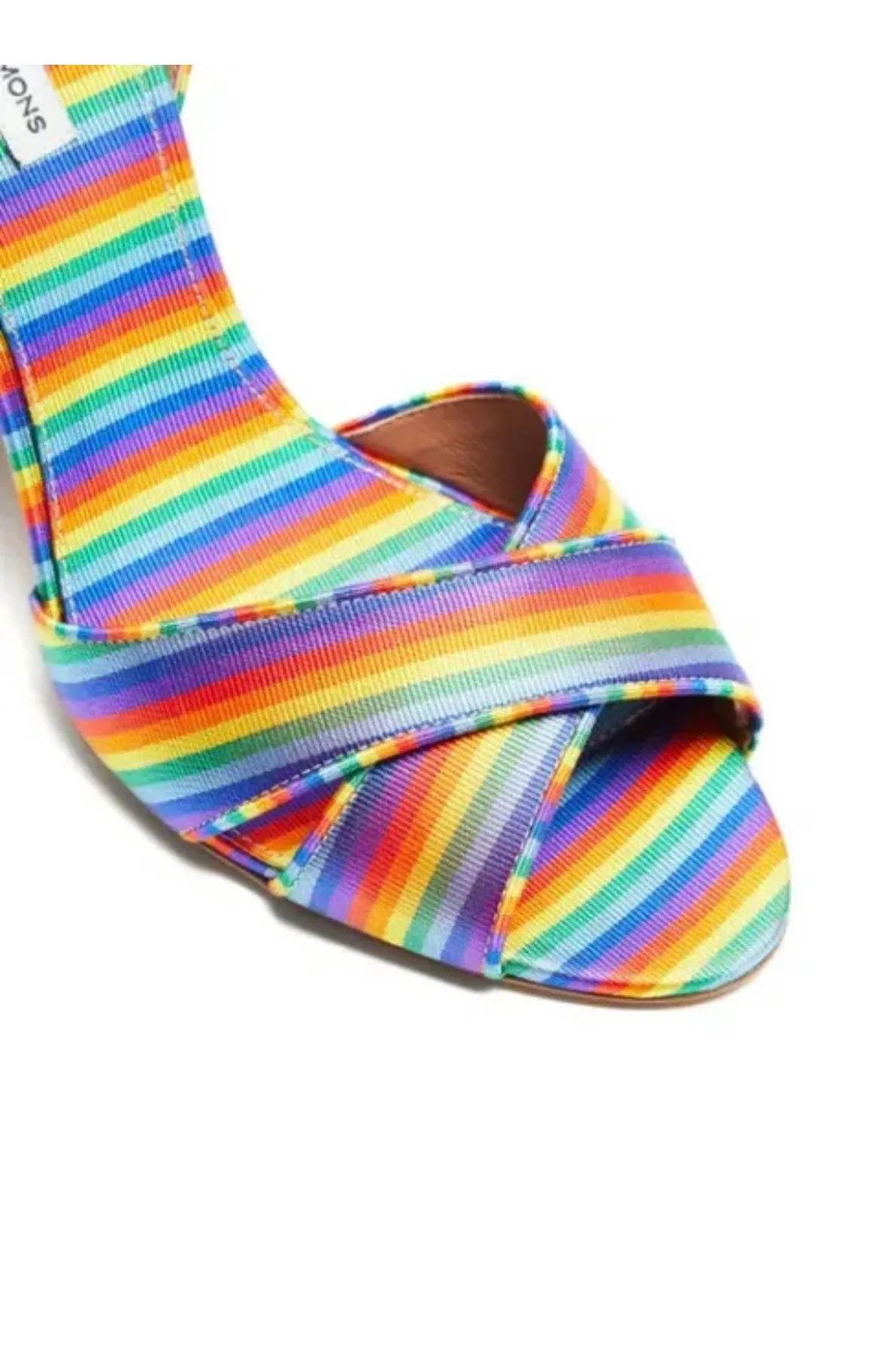 Tabitha Simmons Connie Rainbow Stripe Silk
