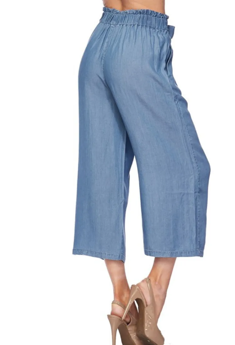 Talia Tencel Tie Waist Pants