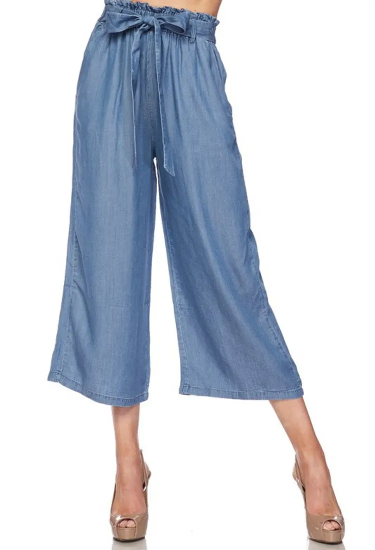 Talia Tencel Tie Waist Pants