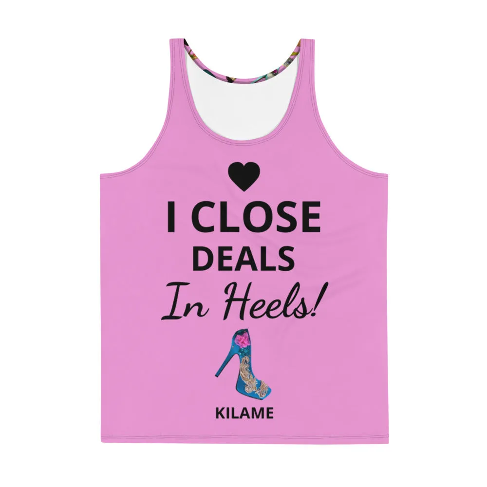 Tank Top Rosm 'I close deals in heels'