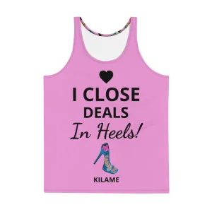 Tank Top Rosm 'I close deals in heels'