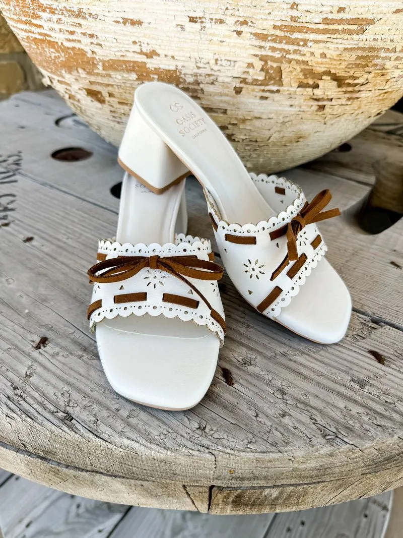 The Breda White Heel