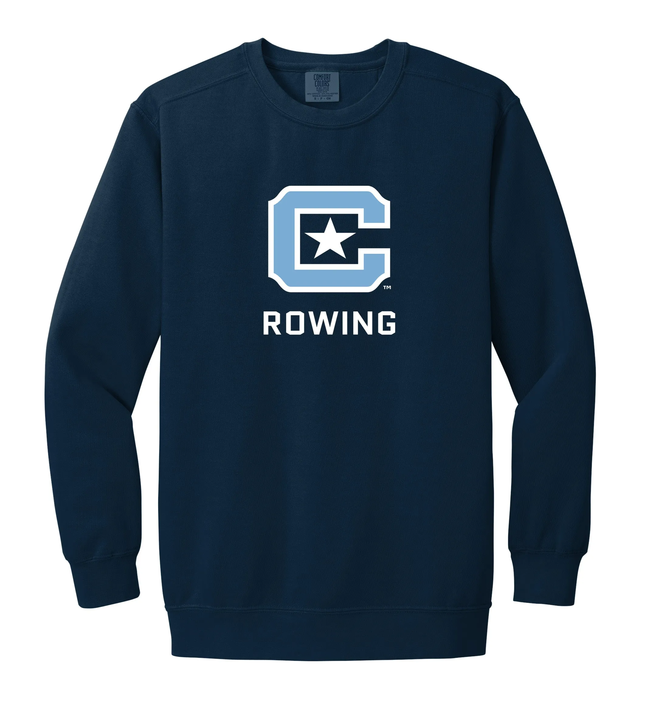 The Citadel Block C, Club Sports, Rowing, Unisex, Comfort Colors ® Ring Spun Crewneck Sweatshirt
