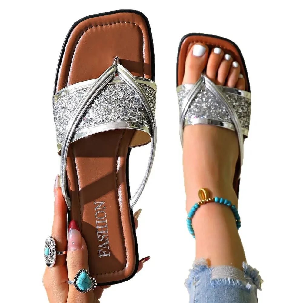 Toe Post Flats Sandals