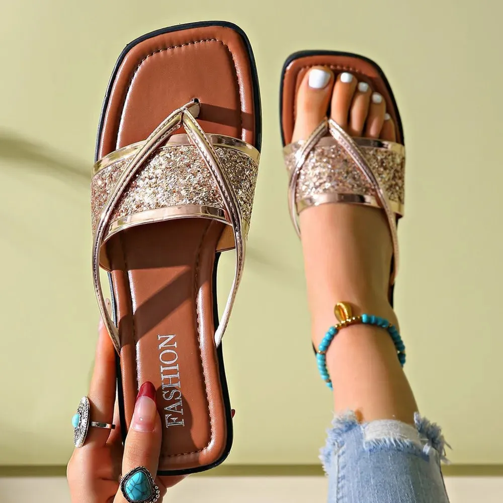 Toe Post Flats Sandals
