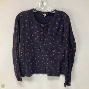 Top Long Sleeve By Madewell In Floral Print, Size: Xs