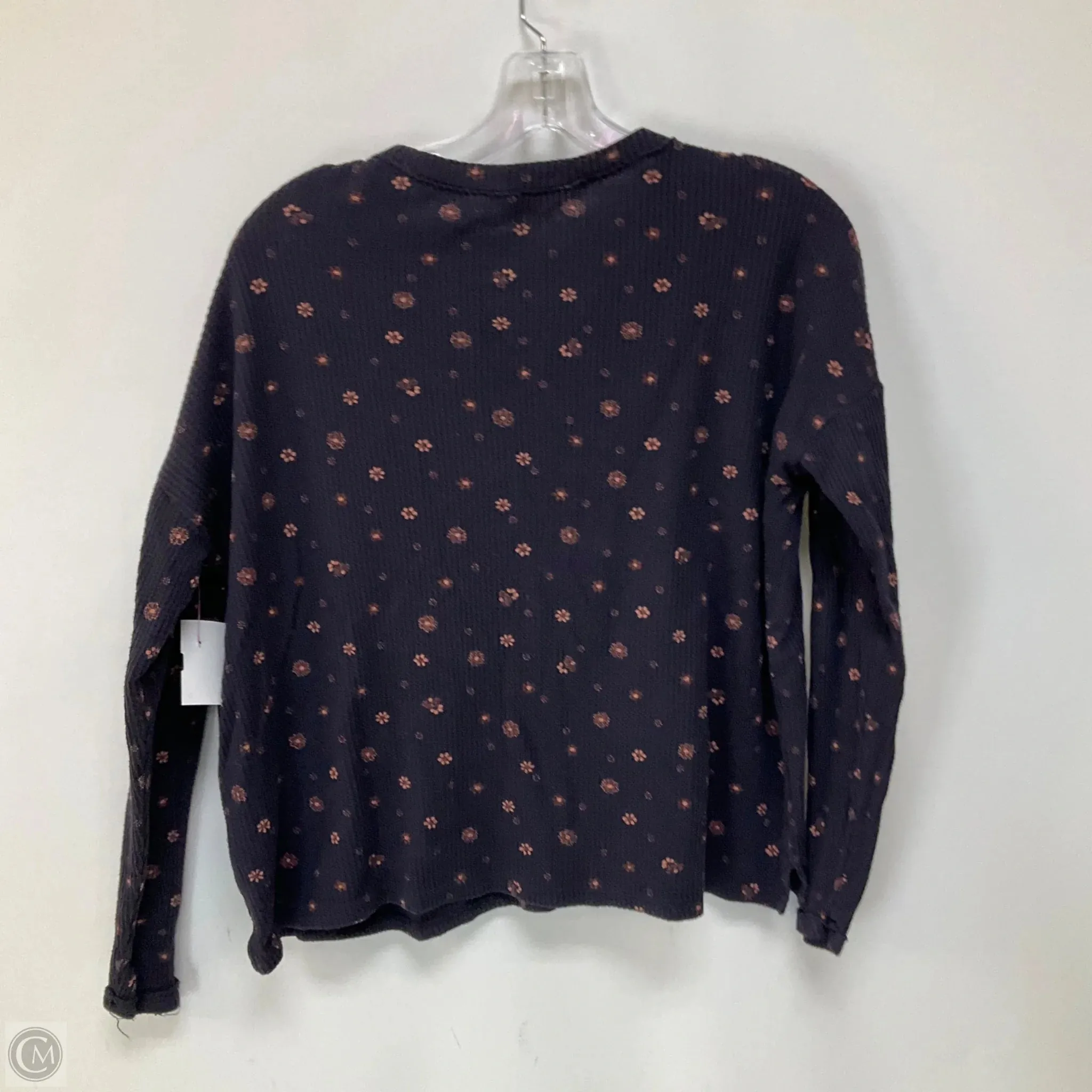 Top Long Sleeve By Madewell In Floral Print, Size: Xs