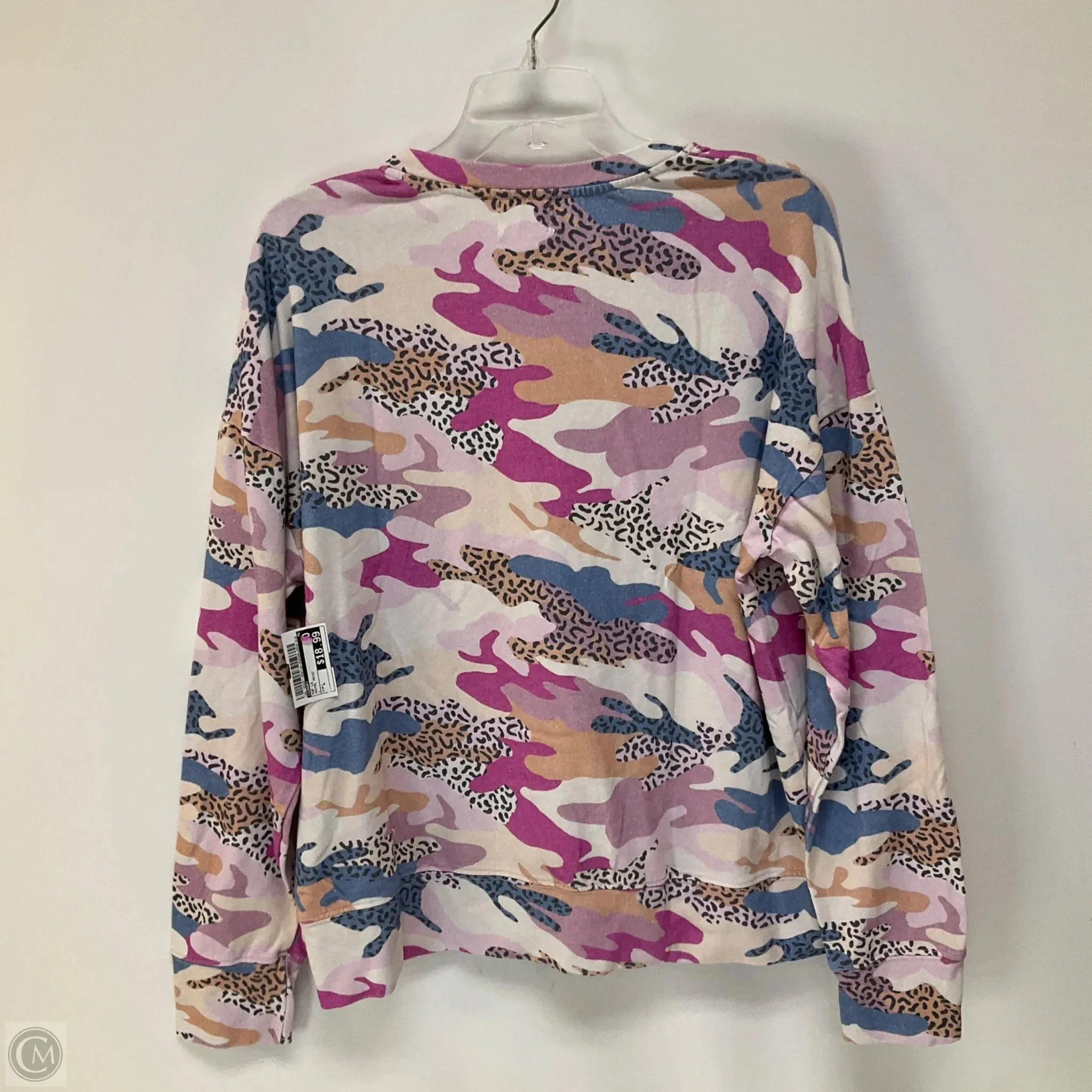 Top Long Sleeve By Sundry In Animal Print, Size: L