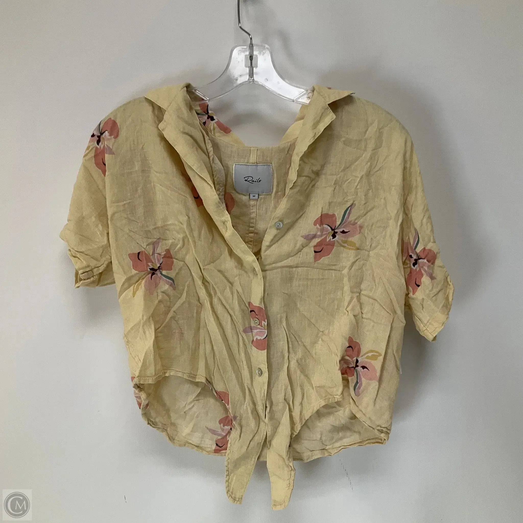 Top Short Sleeve By Rails In Floral Print, Size: M