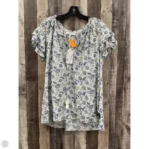 Top Short Sleeve By Rose And Olive In Floral Print, Size: 1x