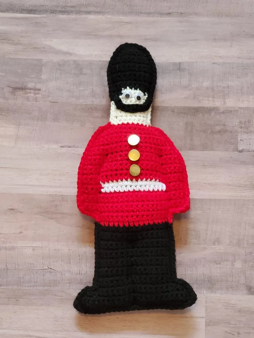 Toy Soldier Cuddler Crochet Pattern - Palace Guard Cuddler Crochet Pattern