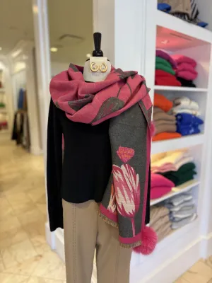 TULIP PRINT SCARF