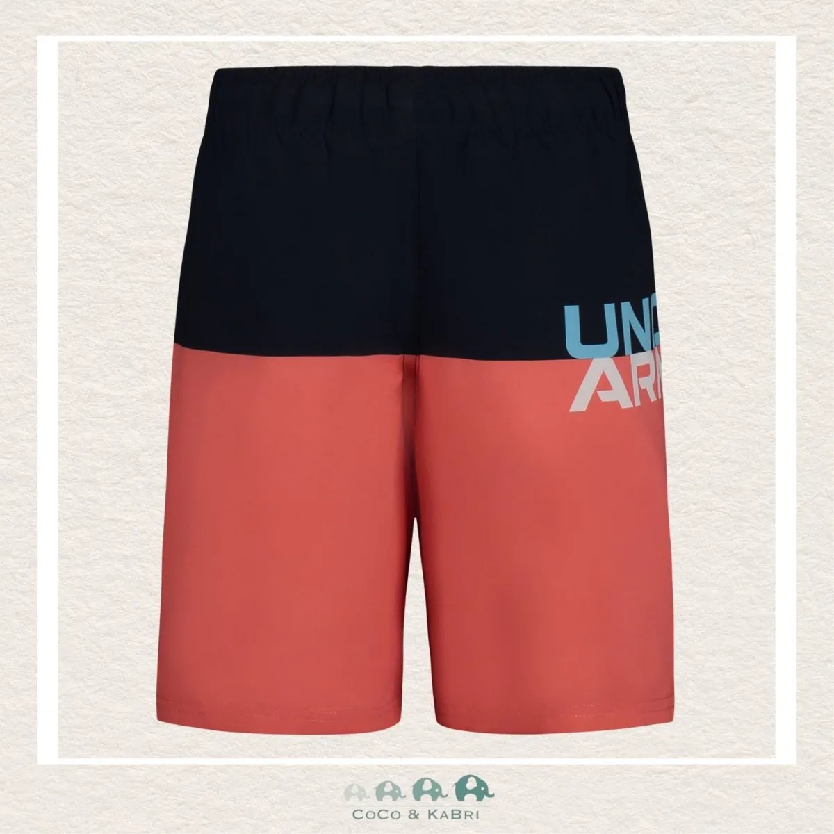 Under Armour Boys Youth: Block Volley Swim Trunks - Coho