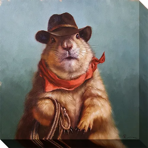 Underground Cowboy: Gallery Wrapped Canvas