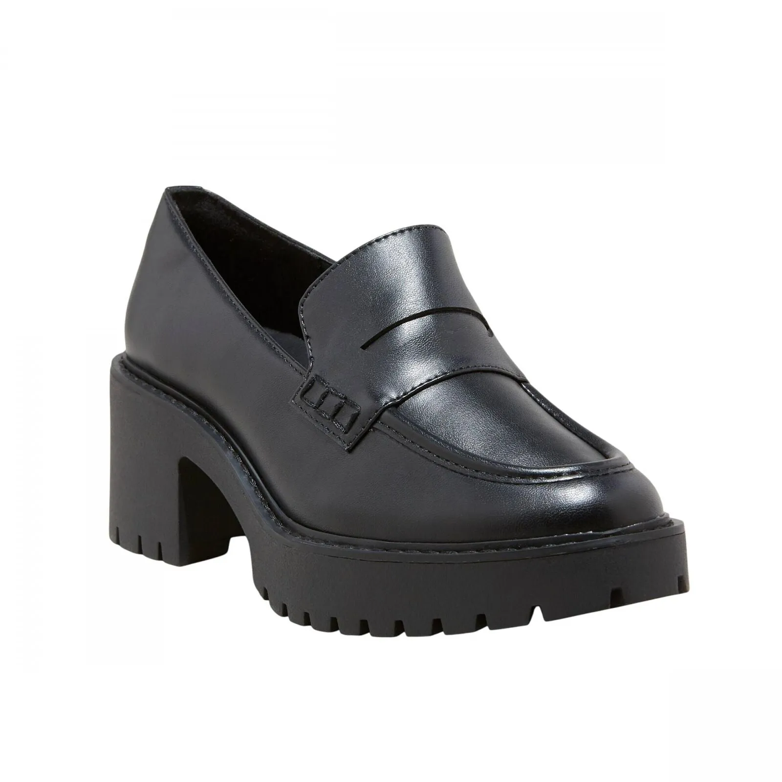 Universal Thread Womens Maisy Loafer Heels with Memory Foam Insole Black 9.5M