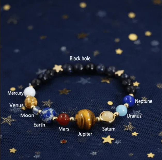 Universe Bracelet – Solar System Stone Bracelet