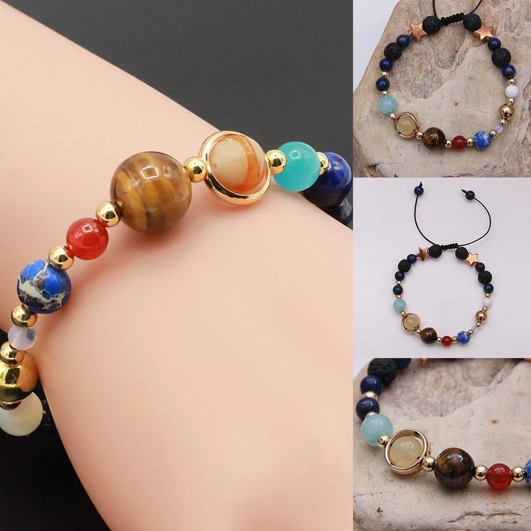 Universe Bracelet – Solar System Stone Bracelet