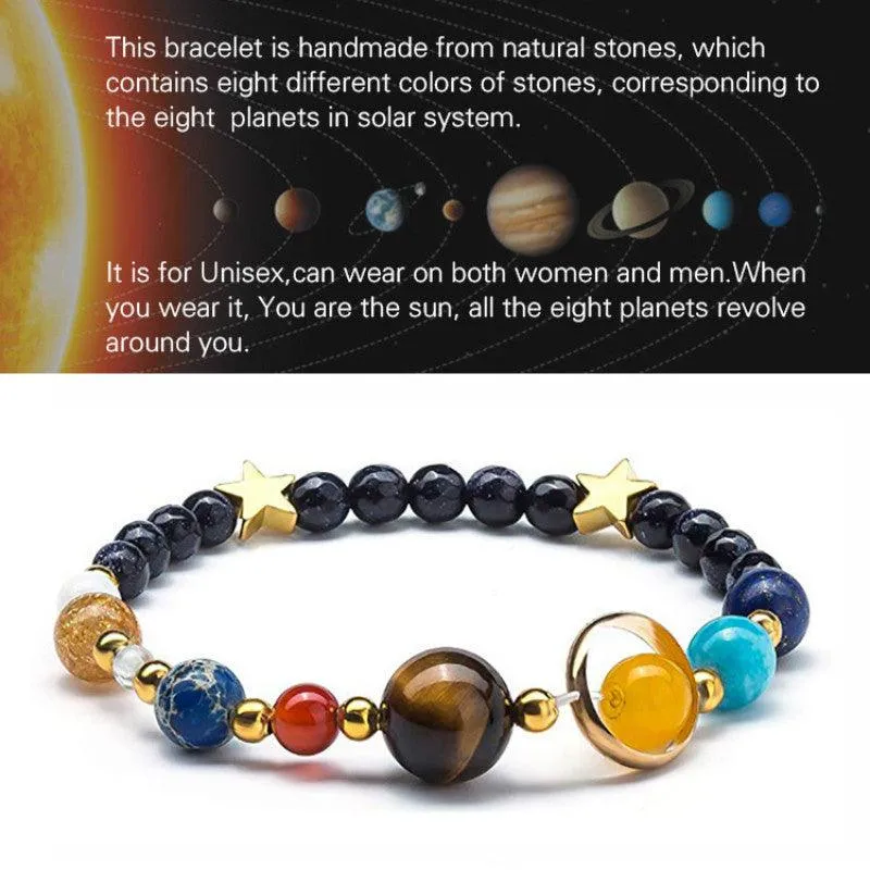 Universe Bracelet – Solar System Stone Bracelet